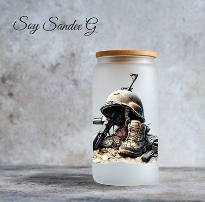 Military Boots & Hat - UVDTF Decal for cups/hard surfaces sticker