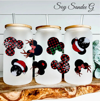 Xmas Mickey's - UVDTF Wrap for cups/hard surfaces sticker