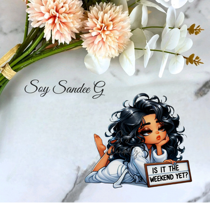 Is it the Weekend Yet? - UVDTF Decal for cups/hard surfaces sticker