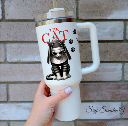 The Nun Cat - UVDTF Decal for cups/hard surfaces sticker