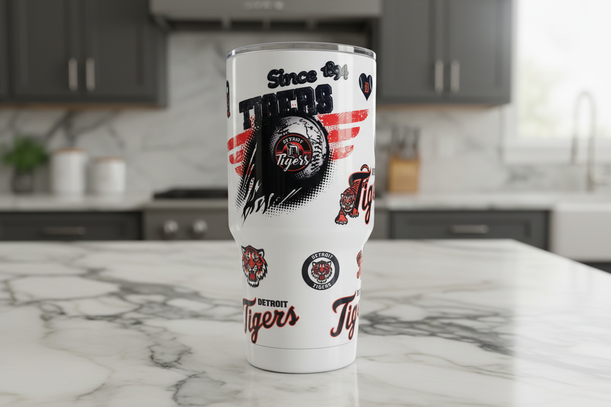 Detroit Tigers - UVDTF Wrap for cups/hard surfaces sticker