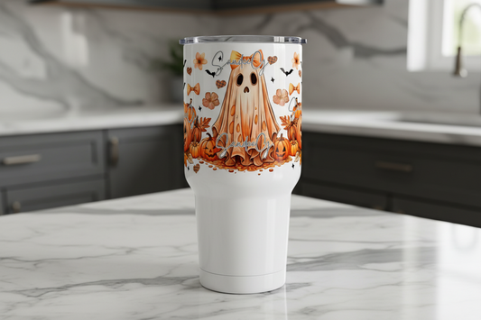 Fall Halloween Ghost - UVDTF Wrap for cups/hard surfaces sticker