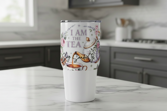 I Am the Tea - UVDTF Wrap for cups/hard surfaces sticker