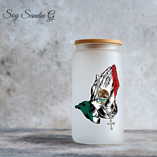 Mexican Praying Hands - UVDTF Small Decal for cups/hard surfaces