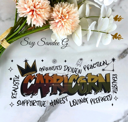 Graffiti Capricorn - UVDTF Wrap for cups/hard surfaces sticker