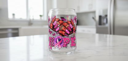Hope- Breast Cancer - UVDTF Wrap for cups/hard surfaces sticker