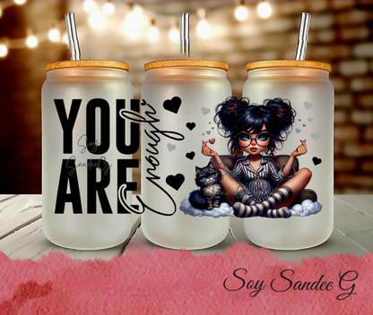 You Are Enough Cutie - UVDTF Wrap for cups/hard surfaces sticker