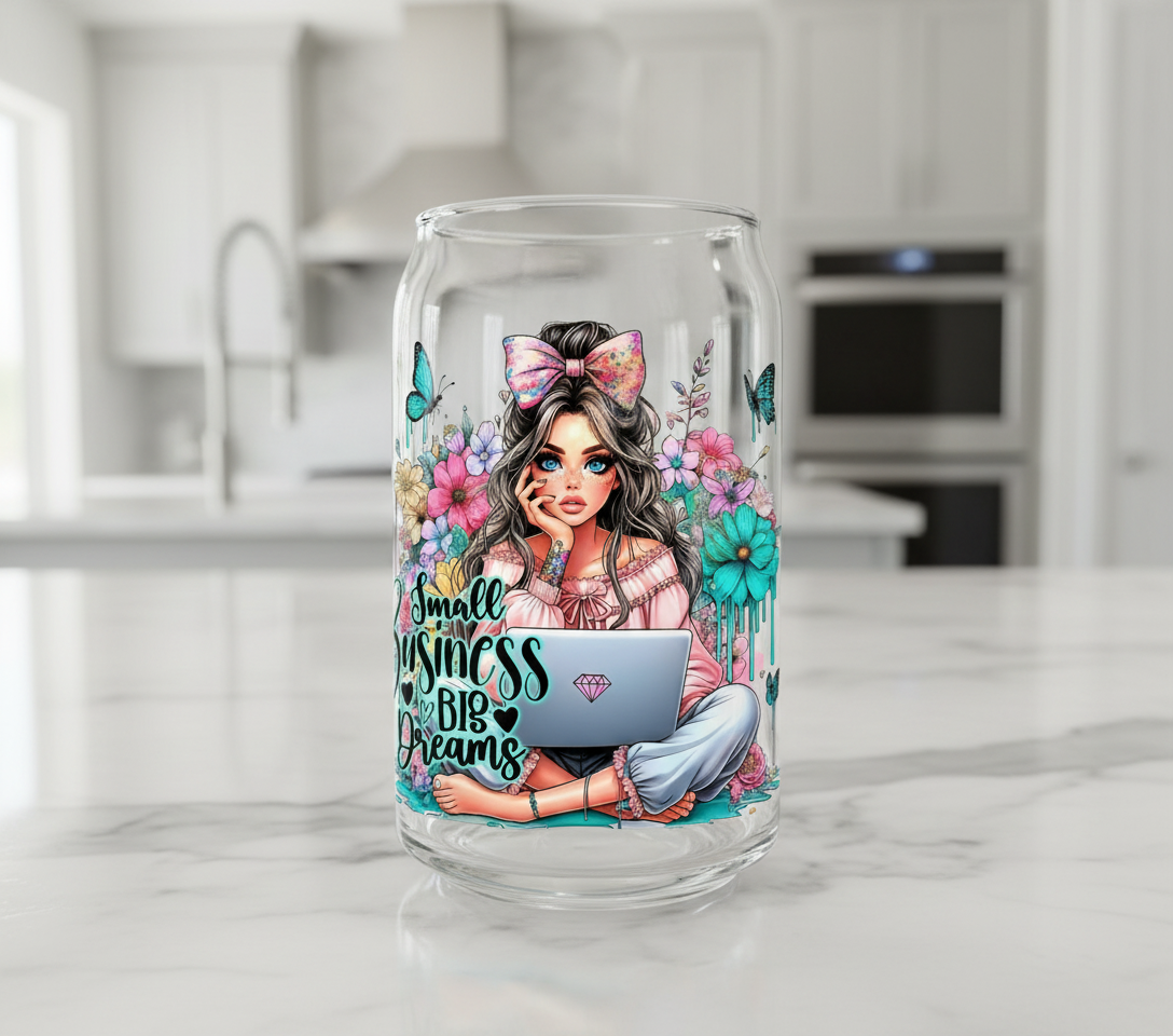 Small Business Big Dreams - UVDTF Decal for cups/hard surfaces sticker