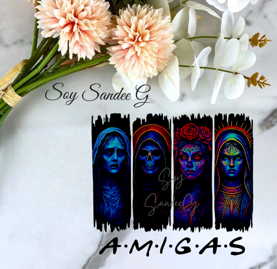 Hellbound Amigas  - UVDTF Decal for cups/hard surfaces sticker