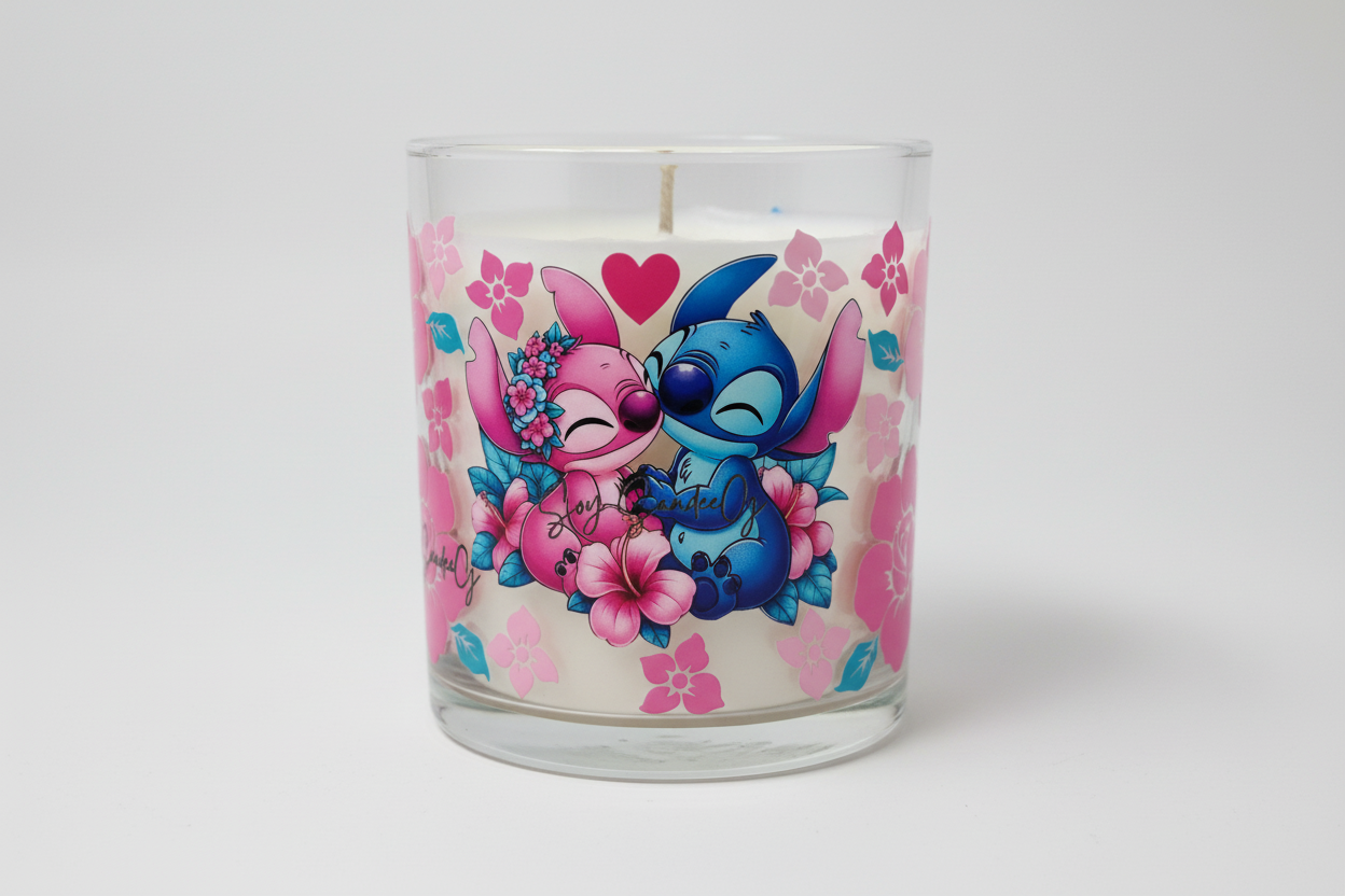 Angel & Stich Hibiscus - UVDTF Wrap for cups/hard surfaces sticker