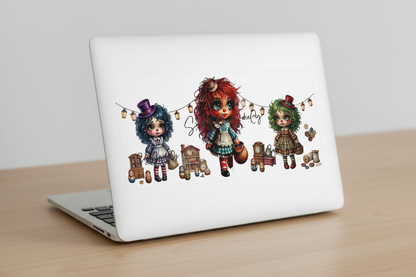 Raggedy Dolls - UVDTF Wrap for cups/hard surfaces sticker