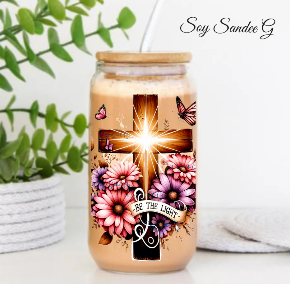 Be the Light Cross - UVDTF Decal for cups/hard surfaces sticker