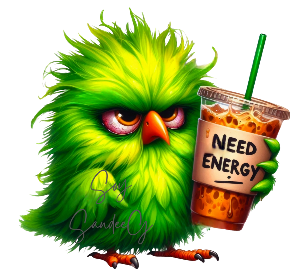 Need Energy Bird - UVDTF Decal for cups/hard surfaces sticker