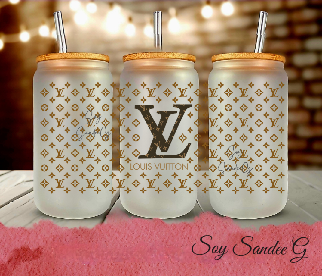 Louis Vuitton Light Brown - UVDTF Wrap for cups/hard surfaces sticker