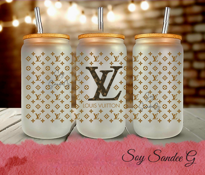 Louis Vuitton Light Brown - UVDTF Wrap for cups/hard surfaces sticker