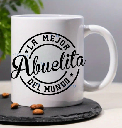 La Mejor Abuelita del Mundo (The Best Grandma in the World) - UVDTF Decal for cups/hard surfaces