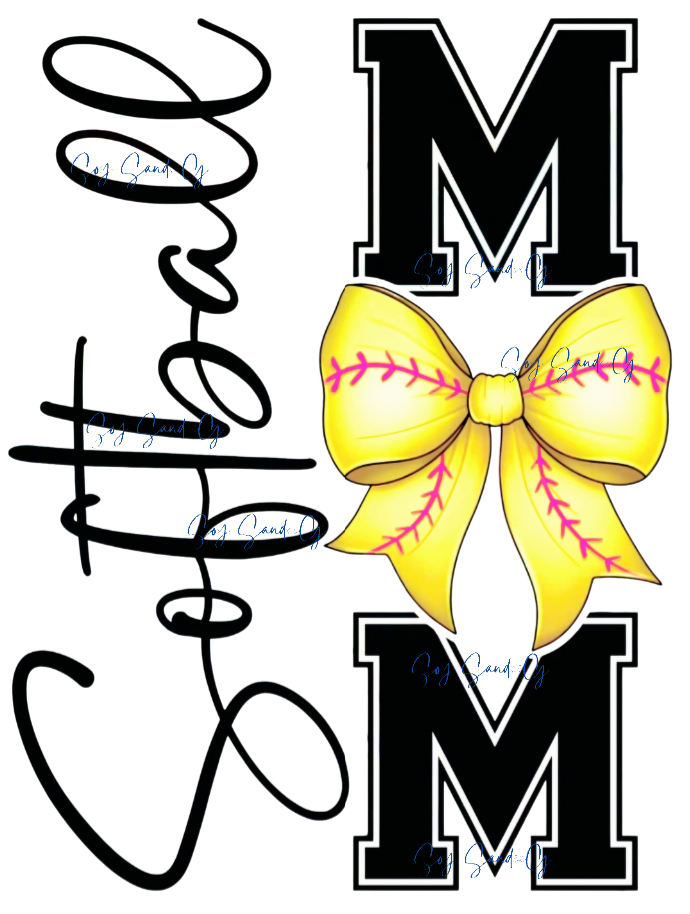 Softball Mom - UVDTF Decal for cups/hard surfaces