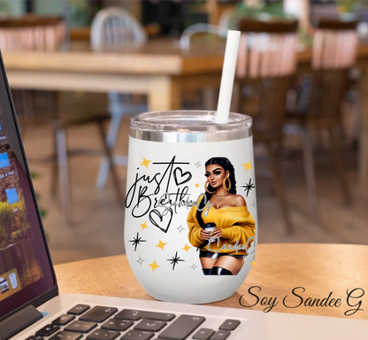 Just Breathe Yellow - UVDTF Decal for cups/hard surfaces sticker