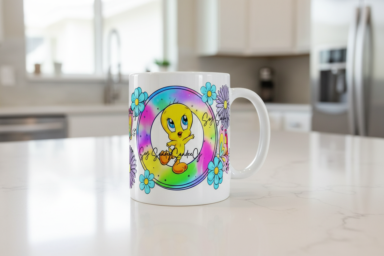 Happy Tweety - UVDTF wrap for cups/hard surfaces sticker