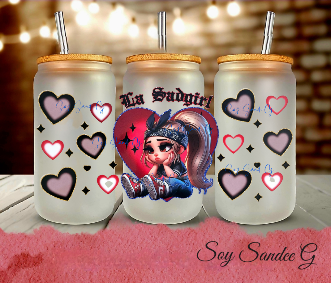 La Sadgirl - UVDTF Wrap for cups/hard surfaces sticker