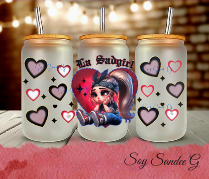 La Sadgirl - UVDTF Wrap for cups/hard surfaces sticker