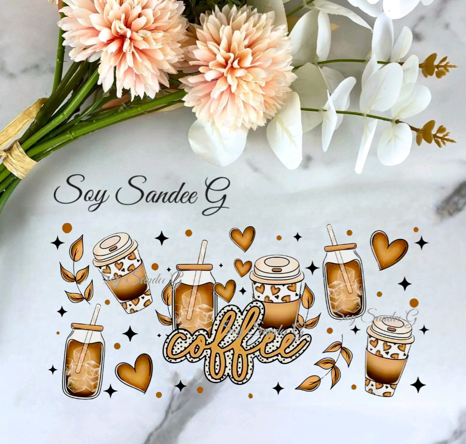 So Many Coffees - UVDTF Wrap for cups/hard surfaces sticker