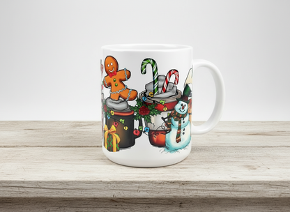 Vasos de muñeco de nieve con envoltura UVDTF