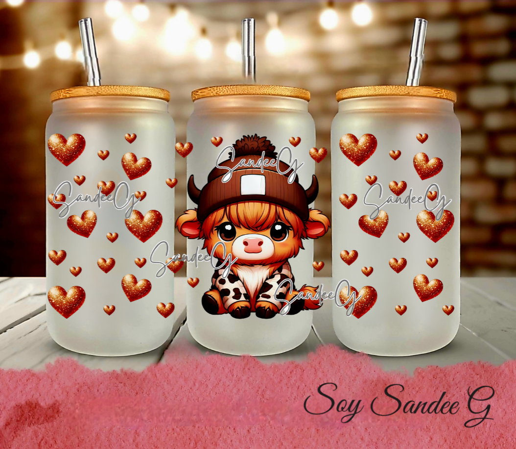 Baby Highland Cow - UVDTF Wrap for cups/hard surfaces sticker