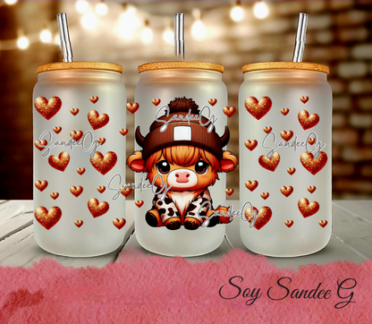 Baby Highland Cow - UVDTF Wrap for cups/hard surfaces sticker