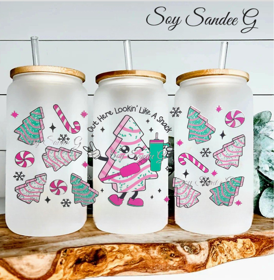 Out Here Lookin' Like a Snack - UVDTF Wrap for cups/hard surfaces sticker