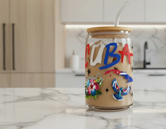 Cuba - UVDTF Wrap for cups/hard surfaces sticker