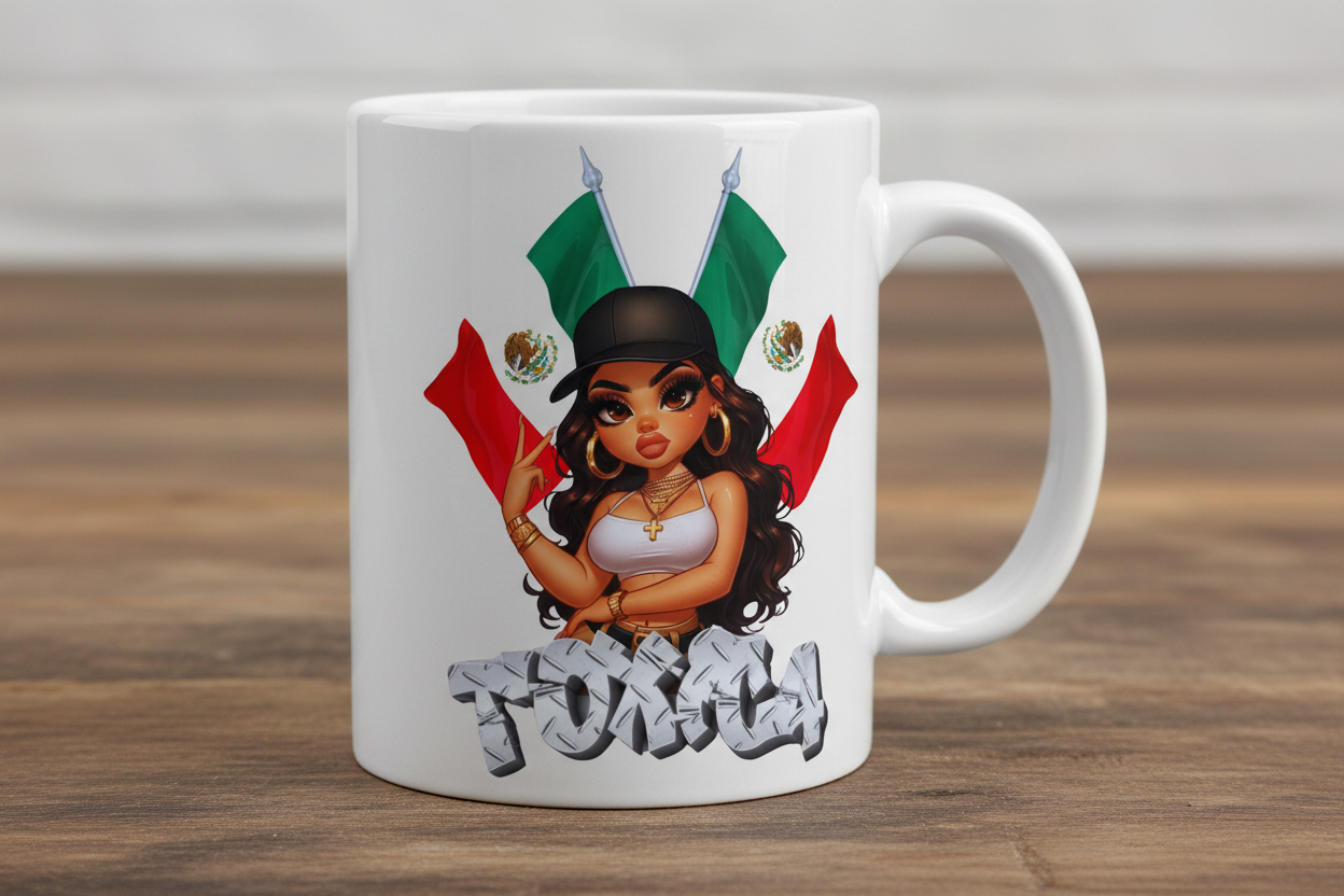 La Mexicana Tóxica - UVDTF Decal for cups/hard surfaces sticker