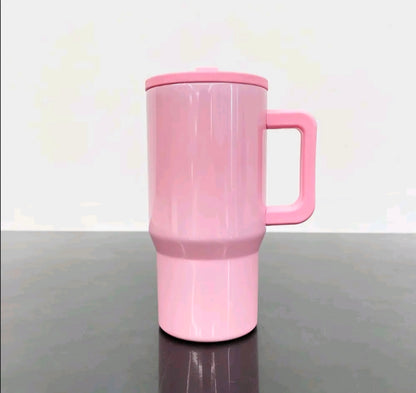 20 oz Stainless Steel Tumbler with Flip Straw