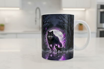 Purple Wolves - UVDTF Wrap for cups/hard surfaces sticker