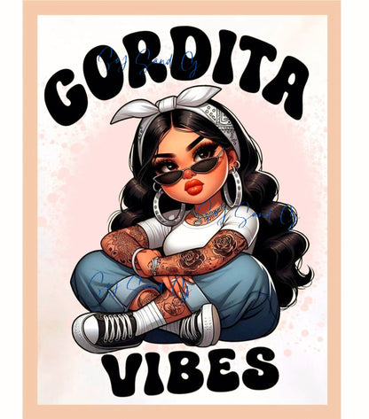 Gordita Vibes - UVDTF Decal for cups/hard surfaces sticker