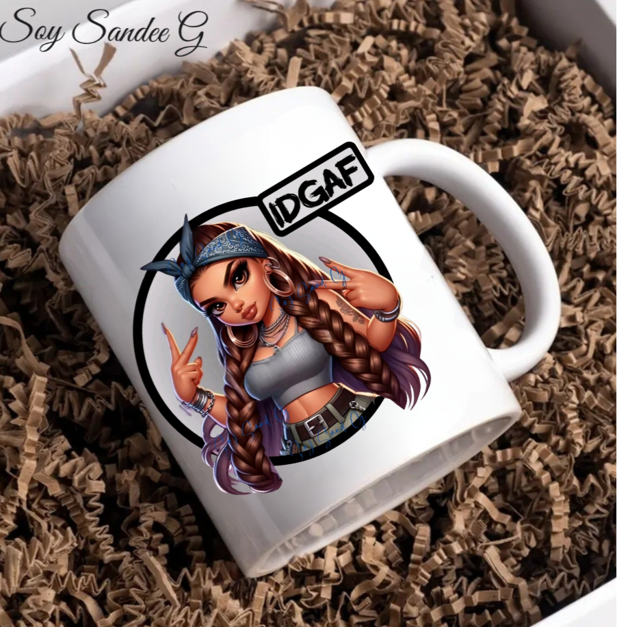 IDGAF - UVDTF Decal for cups/hard surfaces sticker