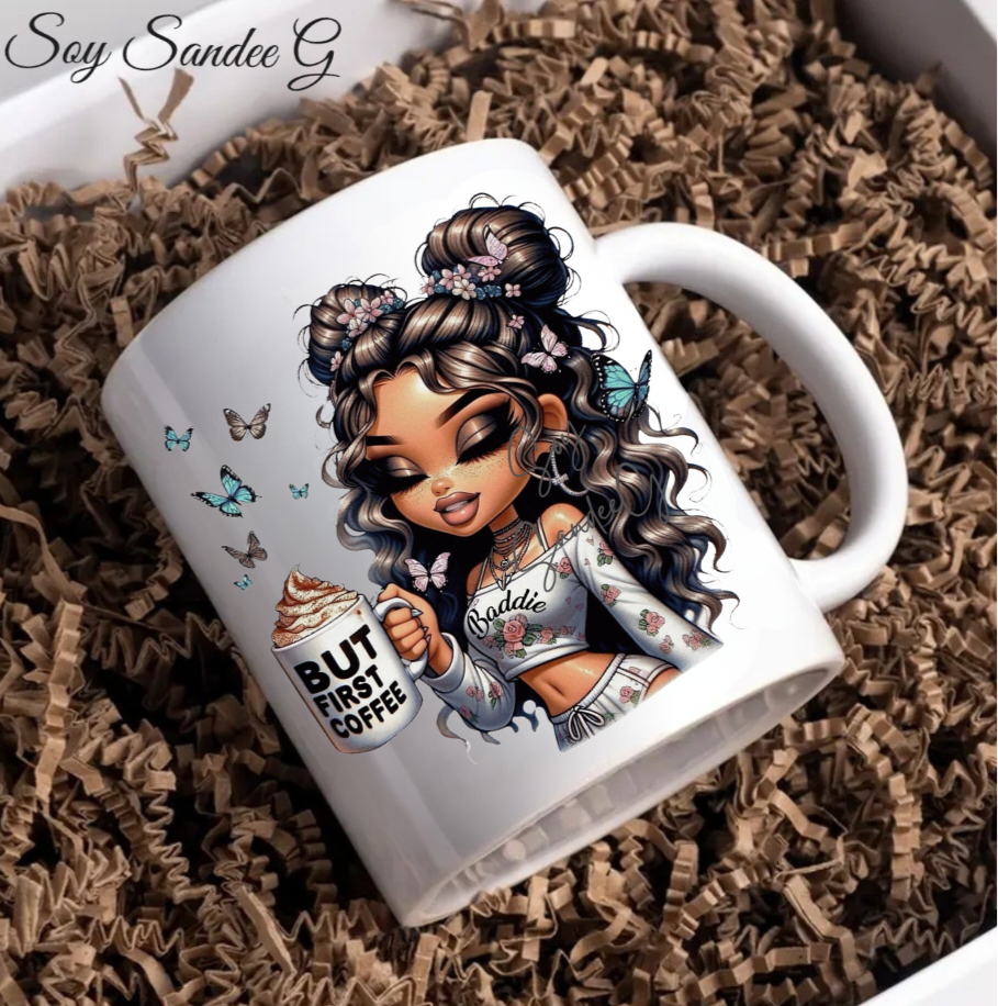 But 1st Coffee Cutie - UVDTF Decal for cups/hard surfaces sticker