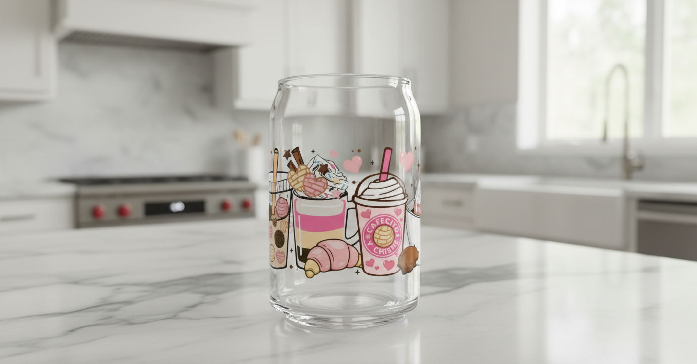 Cafecito y Chisme Mug - UVDTF Wrap for cups/hard surfaces sticker