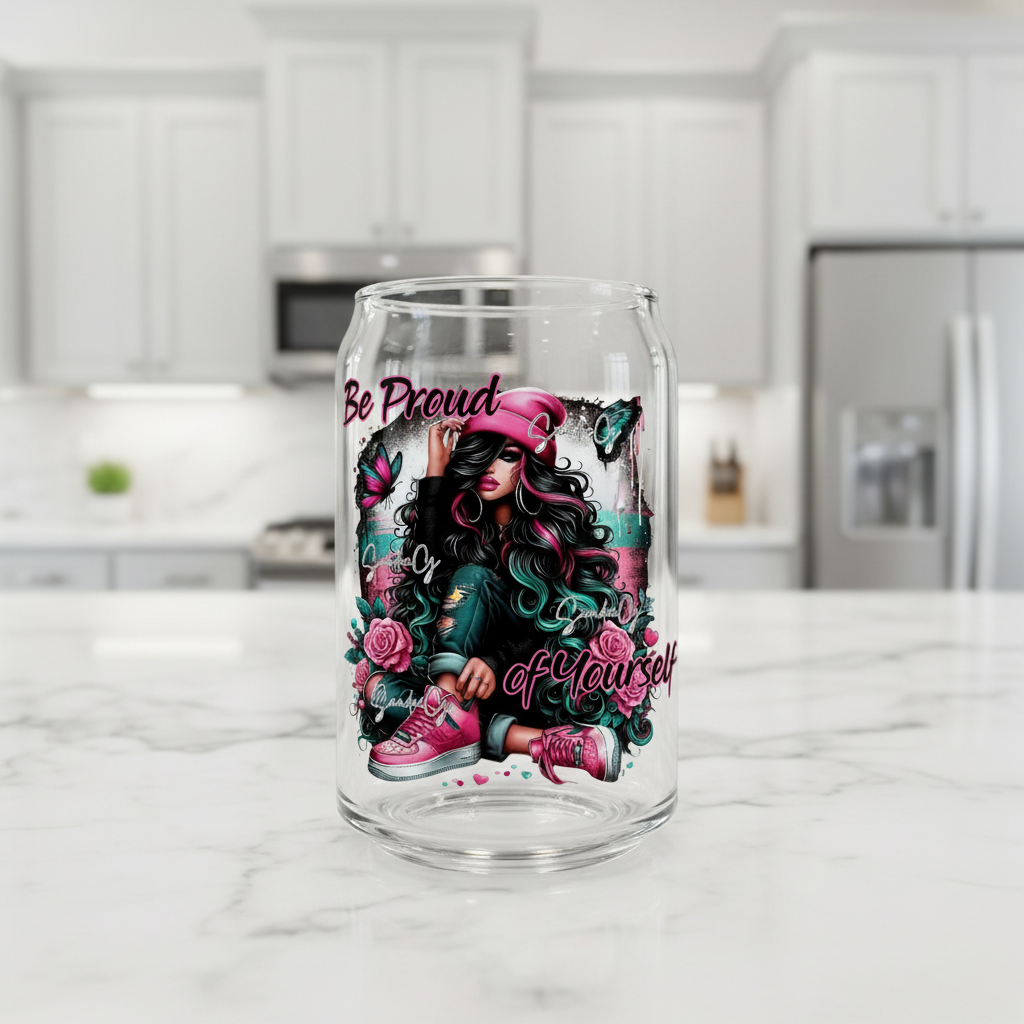 Be Proud of Yourself - UVDTF Decal for cups/hard surfaces sticker