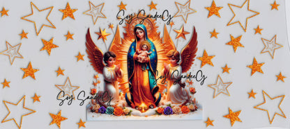 Virgencita & Angels - UVDTF Wrap for cups/hard surfaces sticker