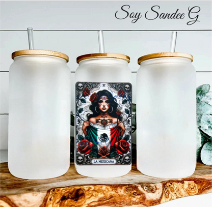 La Mexicana Tarot Card - UVDTF Decal for cups/hard surfaces sticker