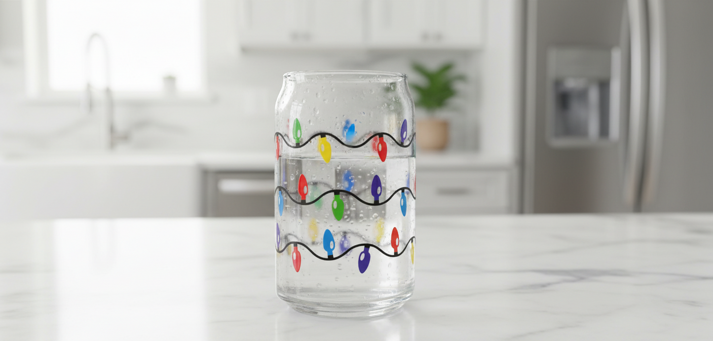 Christmas Lights - UVDTF Wrap for cups/hard surfaces sticker