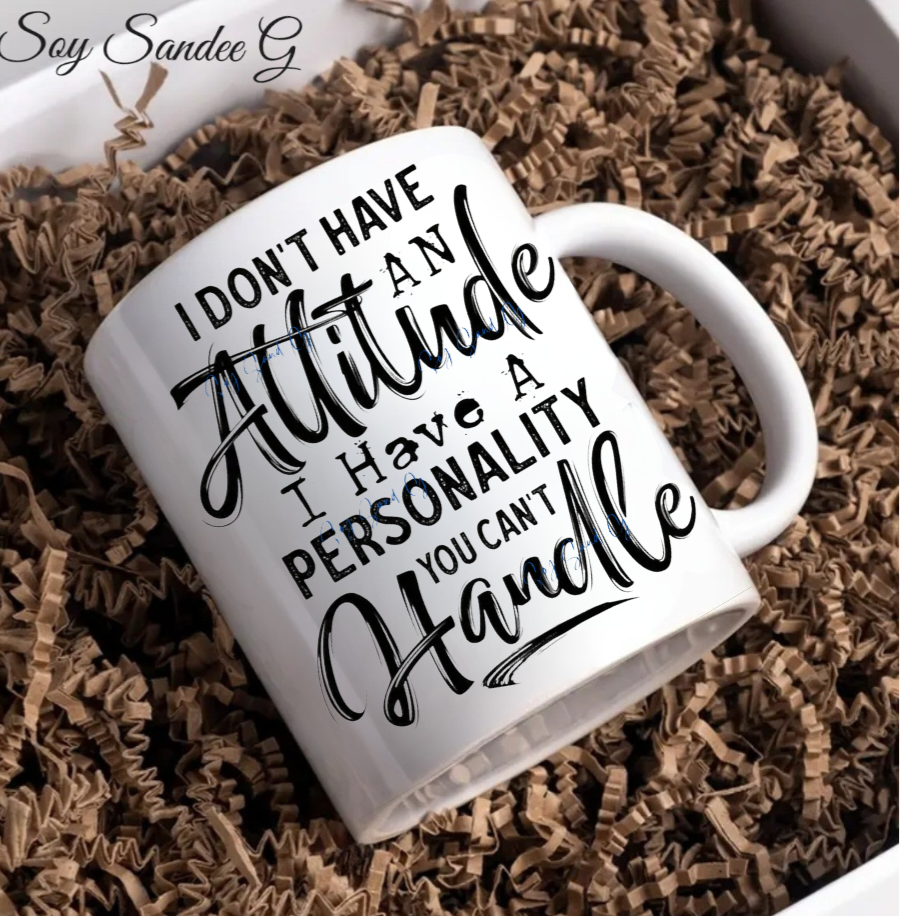 No tengo actitud... Calcomanía UVDTF