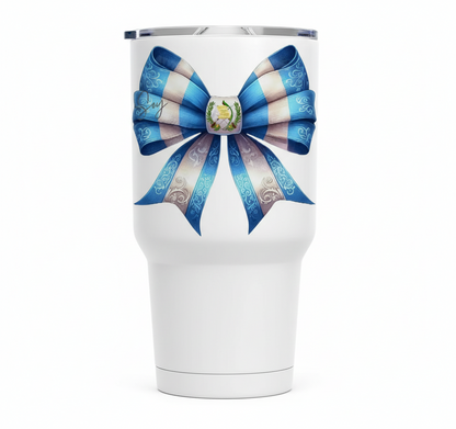 Guatemala Coquette Bow - UVDTF Decal for cups/hard surfaces sticker