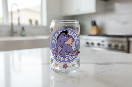 Eeyore Starbucks - UVDTF wrap for cups/hard surfaces sticker