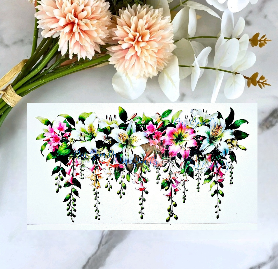 Flower Garland - UVDTF wrap for cups/hard surfaces