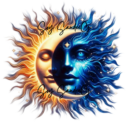 Sun & Moon - UVDTF Decal for cups/hard surfaces sticker