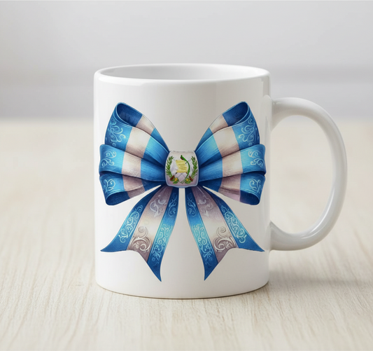 Guatemala Coquette Bow - UVDTF Decal for cups/hard surfaces sticker