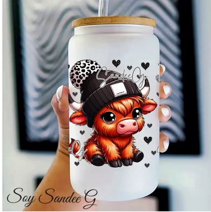 Baby Highland Cow #3 - UVDTF Wrap for cups/hard surfaces sticker