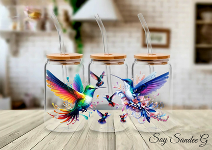 Hummingbirds - UVDTF Wrap for cups/hard surfaces sticker